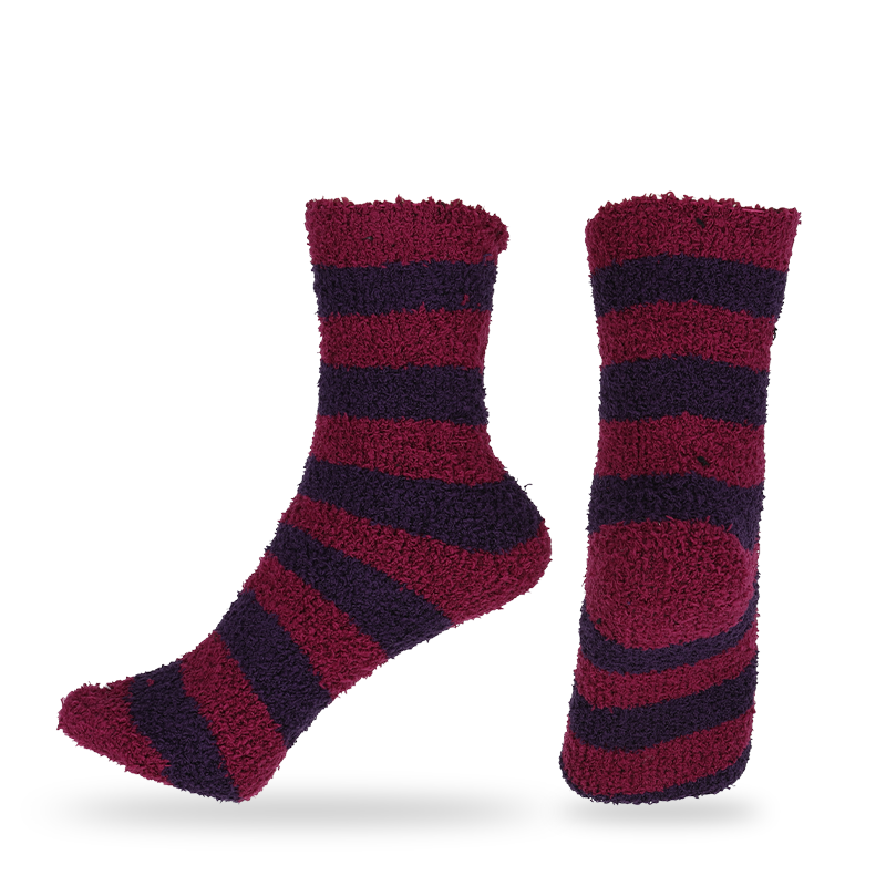 批发或订制半边绒粗针冬季保暖袜地板袜保暖袜家居袜