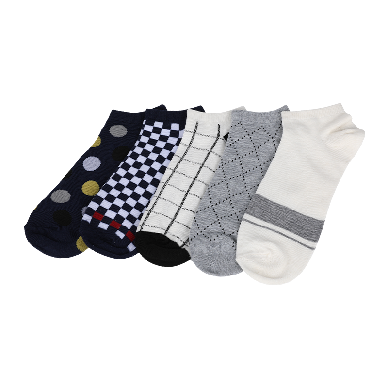 批发或订制男士GRS认证再生棉混经典短袜船袜